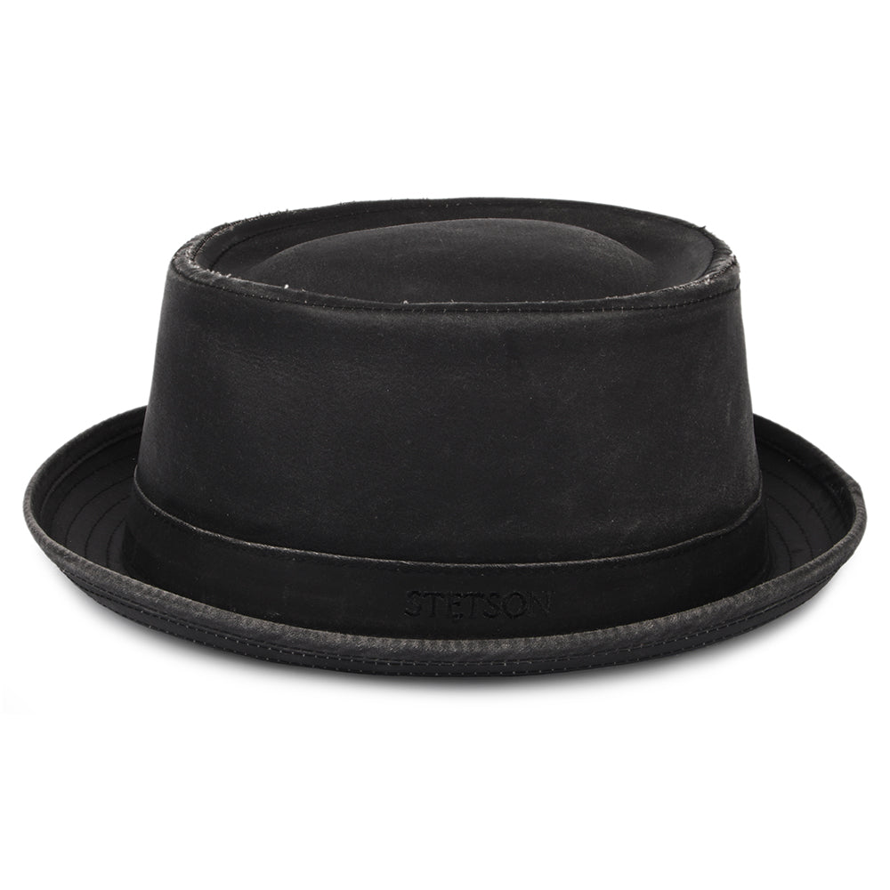 Chapeau Pork Pie Hydrofuge Odenton noir STETSON