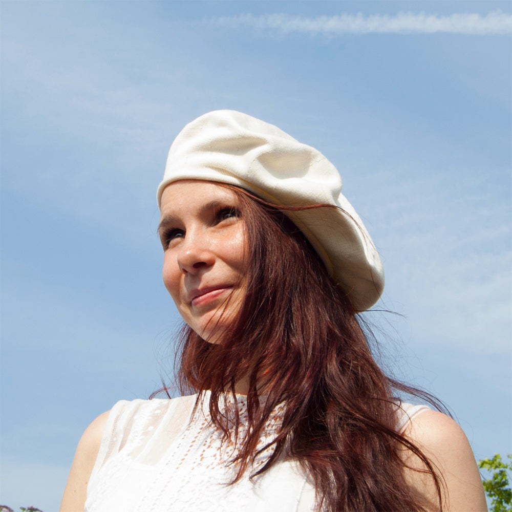 Béret en Coton 29cm de Diamètre naturel PARKHURST