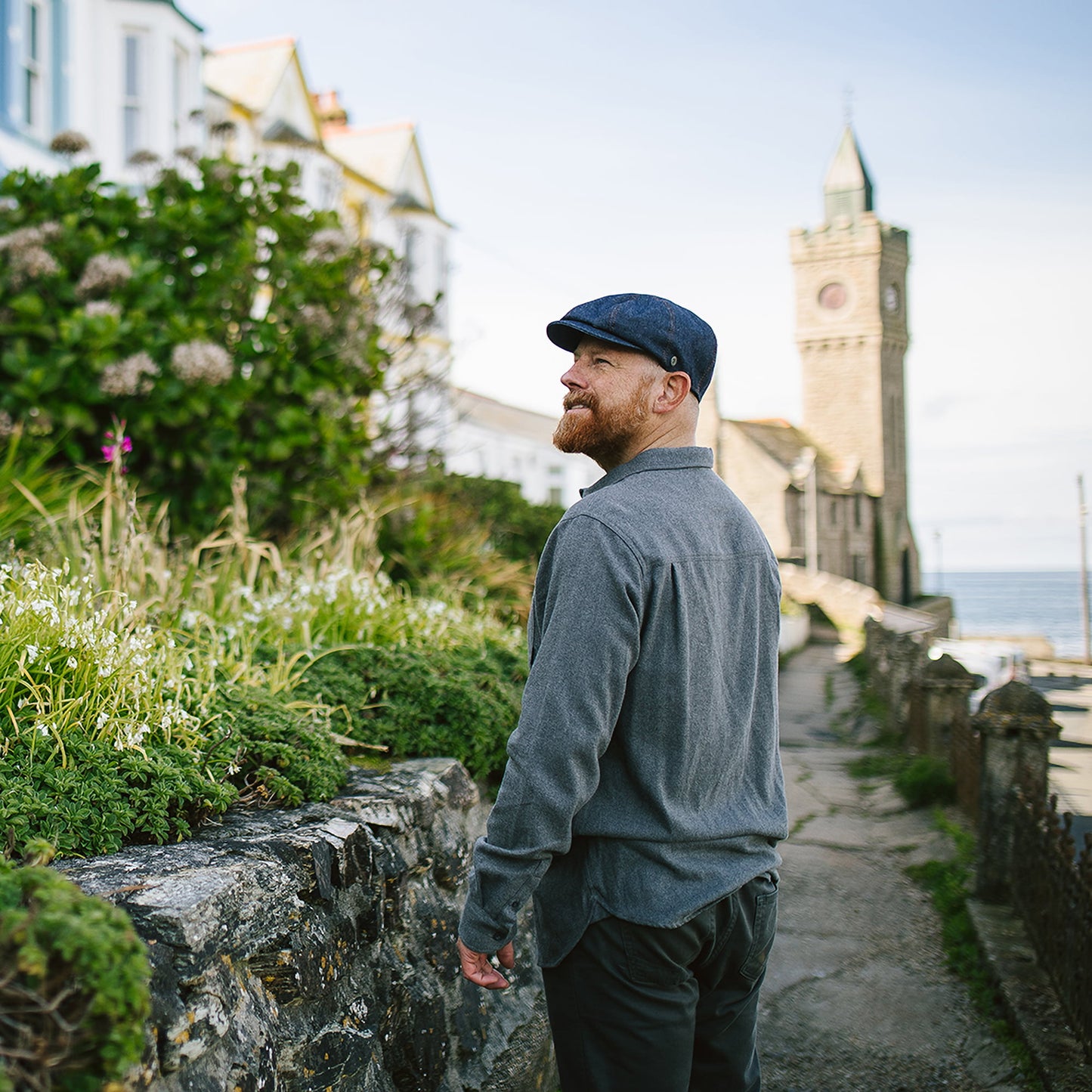 Casquette Gavroche en Jean bleu foncé JAXON & JAMES