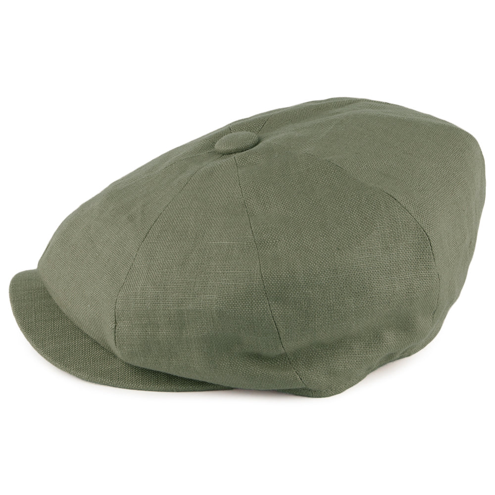 Casquette Gavroche en Lin Alfie khaki FAILSWORTH