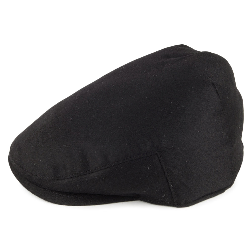 Casquette Plate en Pur Cachemire Balmoral noir CHRISTYS