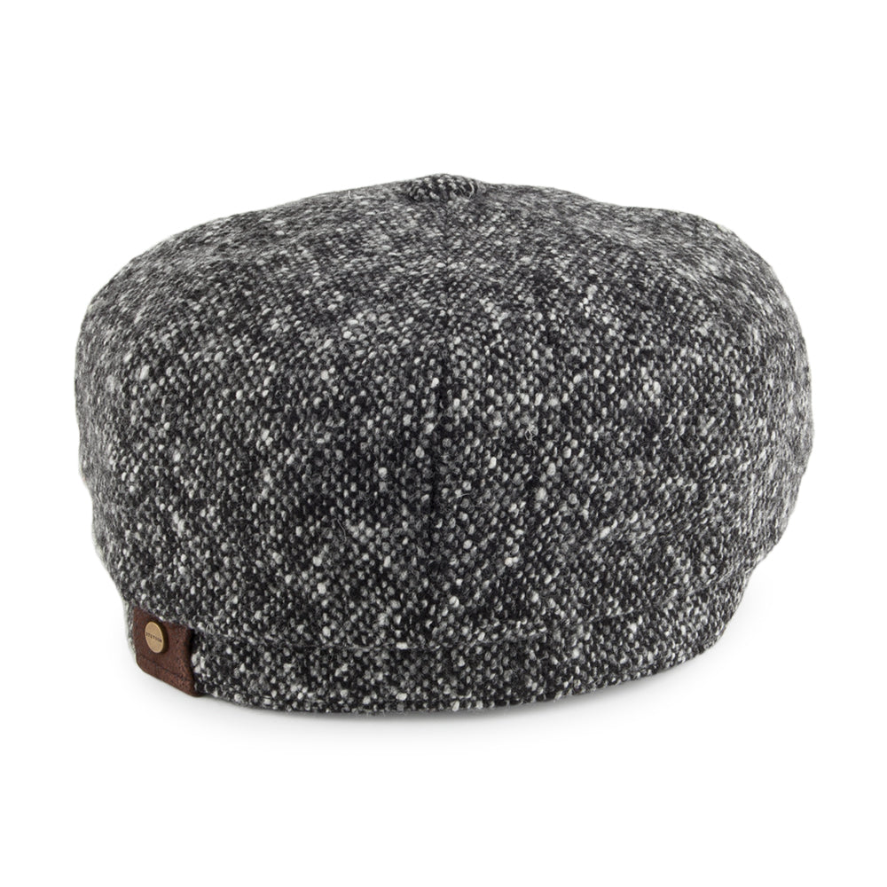 Casquette Gavroche en Tweed du Donegal Hatteras anthracite STETSON