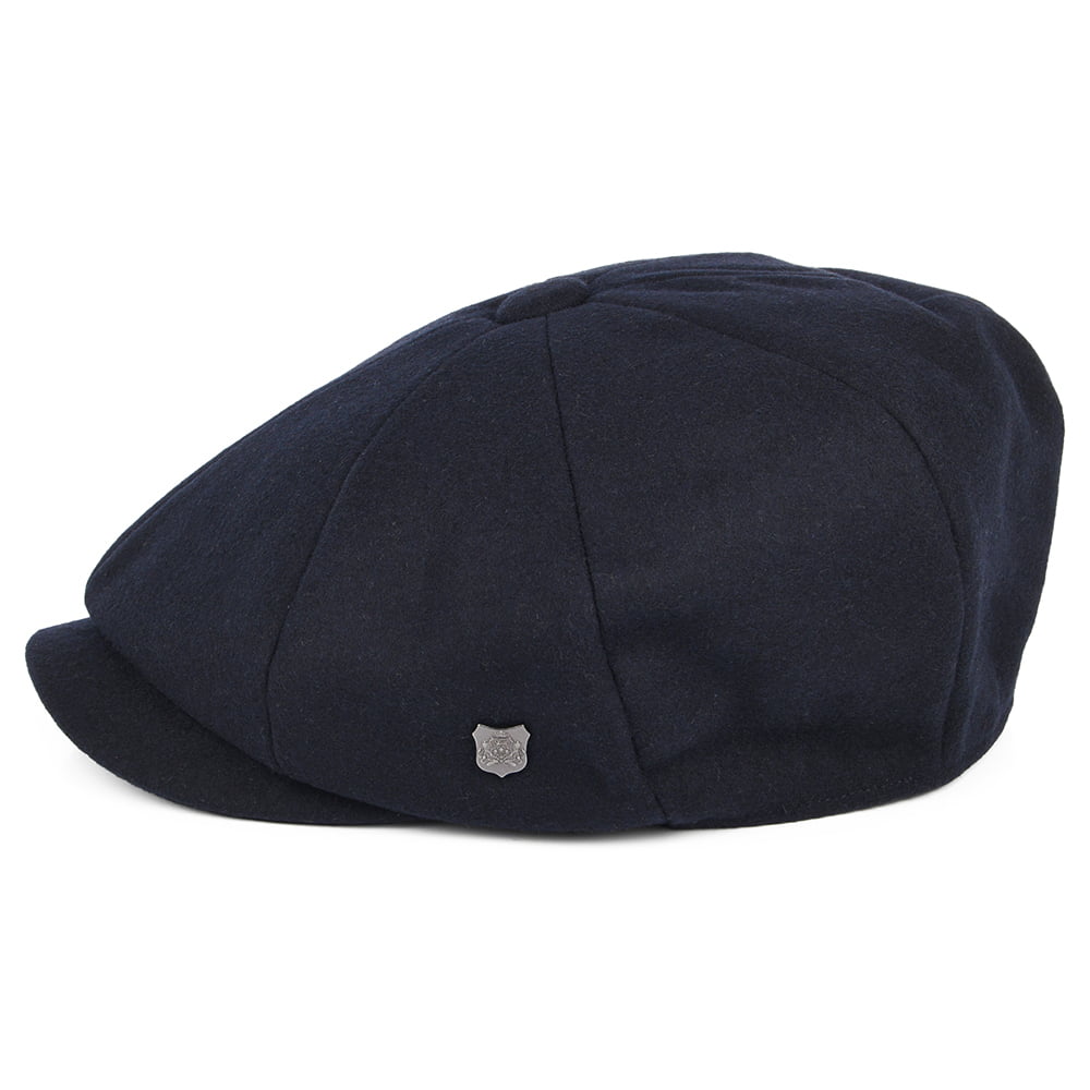 Casquette Gavroche en Melton Alfie bleu marine FAILSWORTH