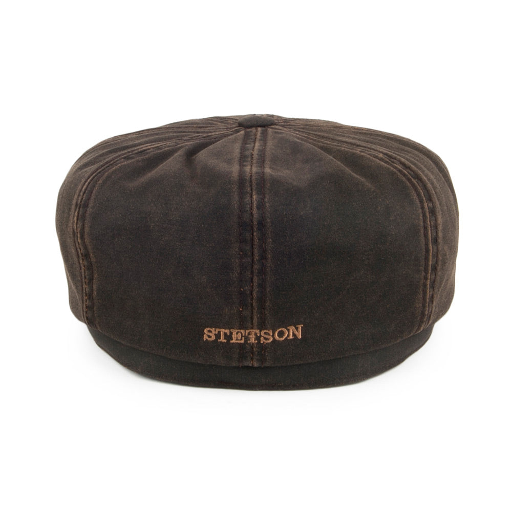 Casquette Gavroche Hydrofuge Hatteras Cope marron STETSON