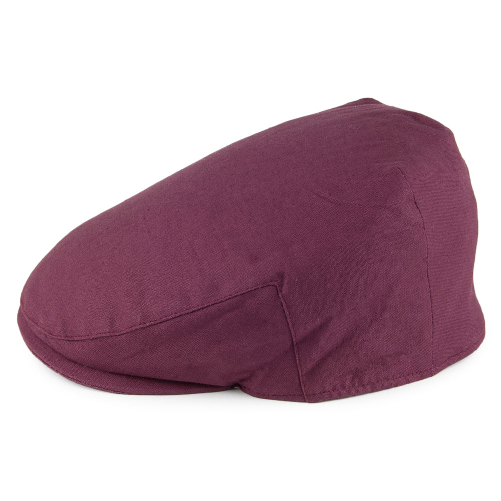 Casquette Plate en Lin Cheshire bordeaux DENTON