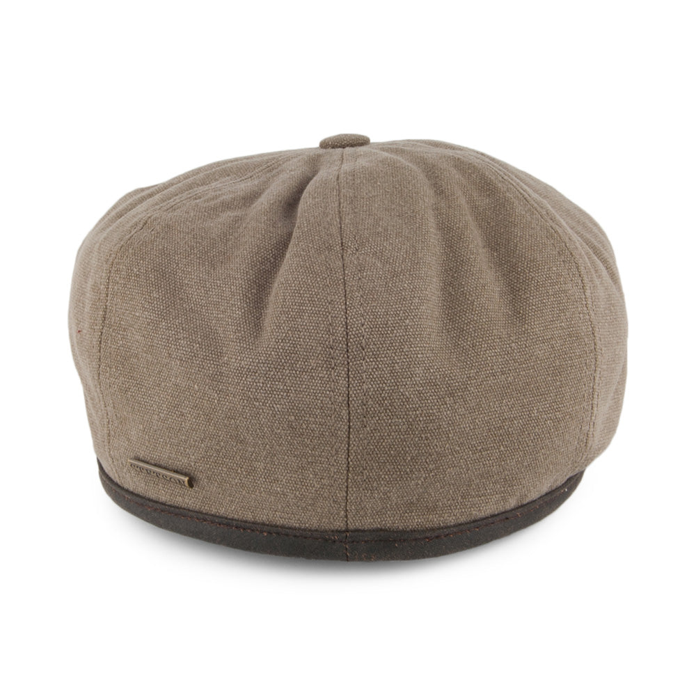 Casquette Gavroche Hiver en Toile de Coton Seward olive STETSON