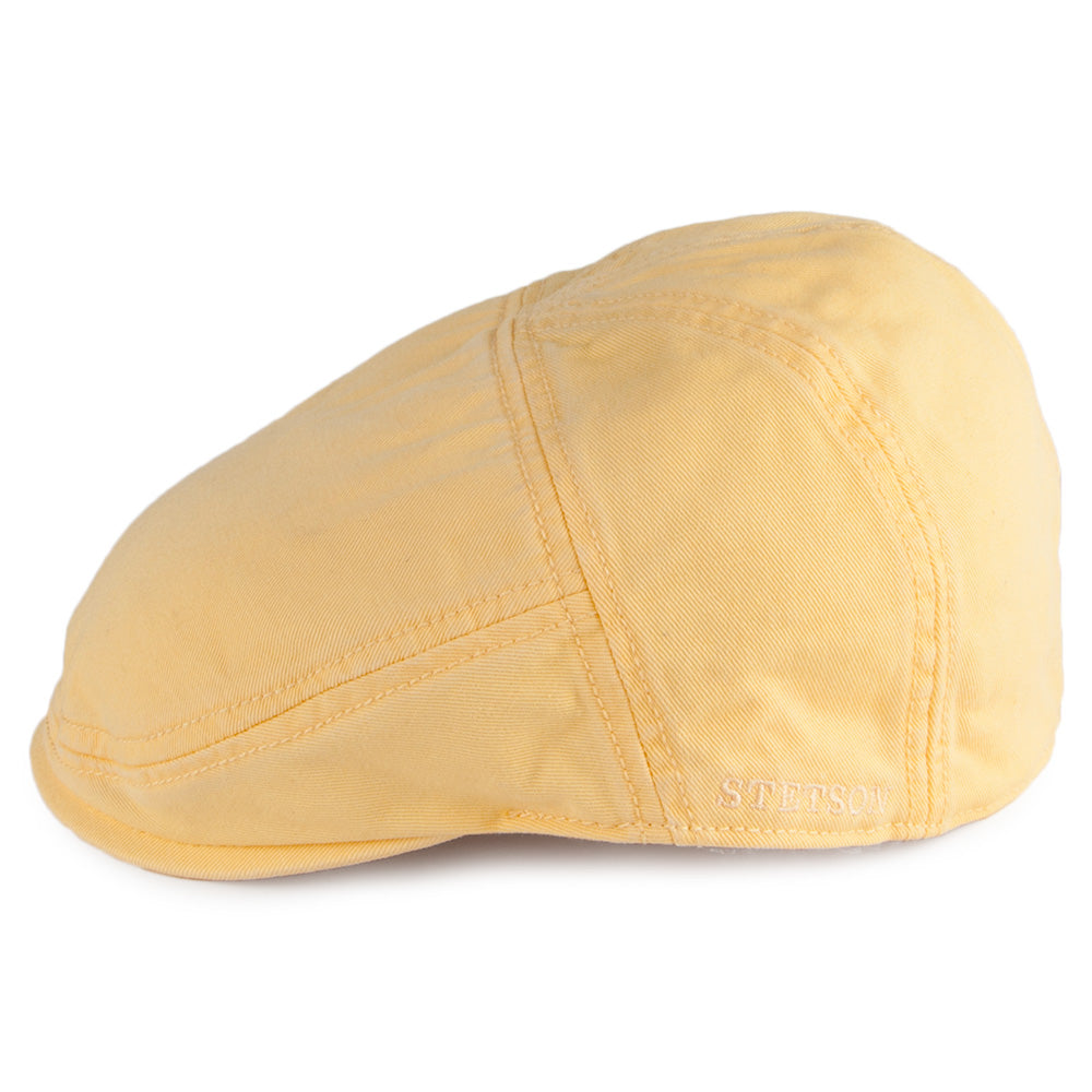 Casquette Plate en Coton Paradise jaune STETSON