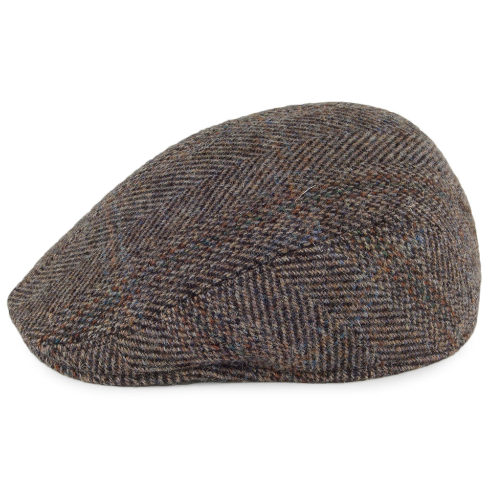 Casquette Plate Ascot en HARRIS TWEED beige CRAMBES