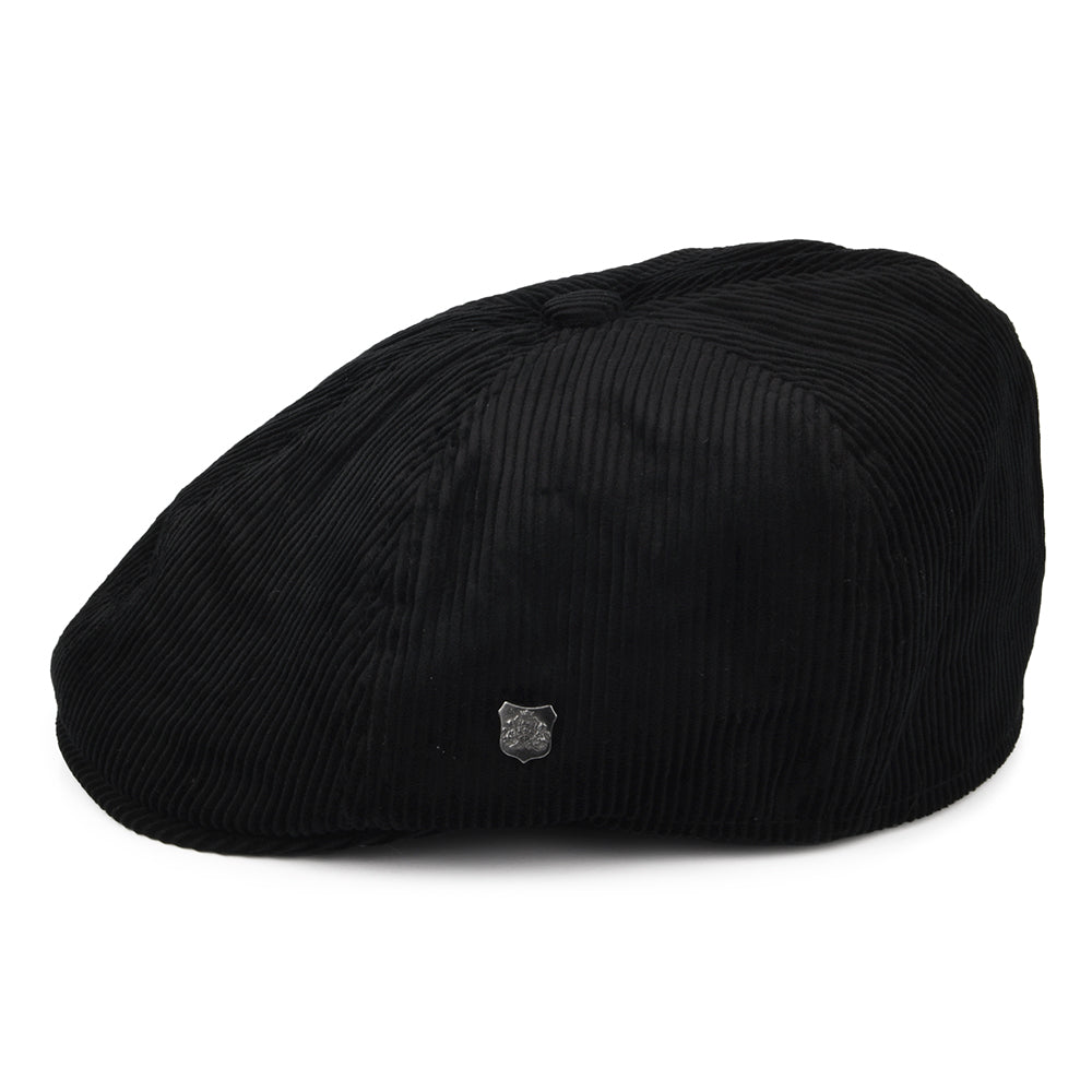 Casquette Gavroche en Velours Côtelé Hudson noir FAILSWORTH