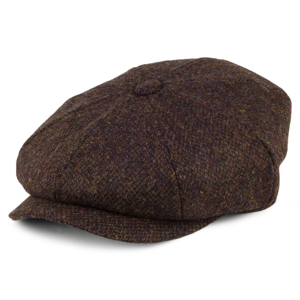 Casquette Gavroche En Toile Cirée Noir Jaxon & James - 8 Pans, Doublure Satin Matelassé - Hydrofuge, Tailles S à XXL