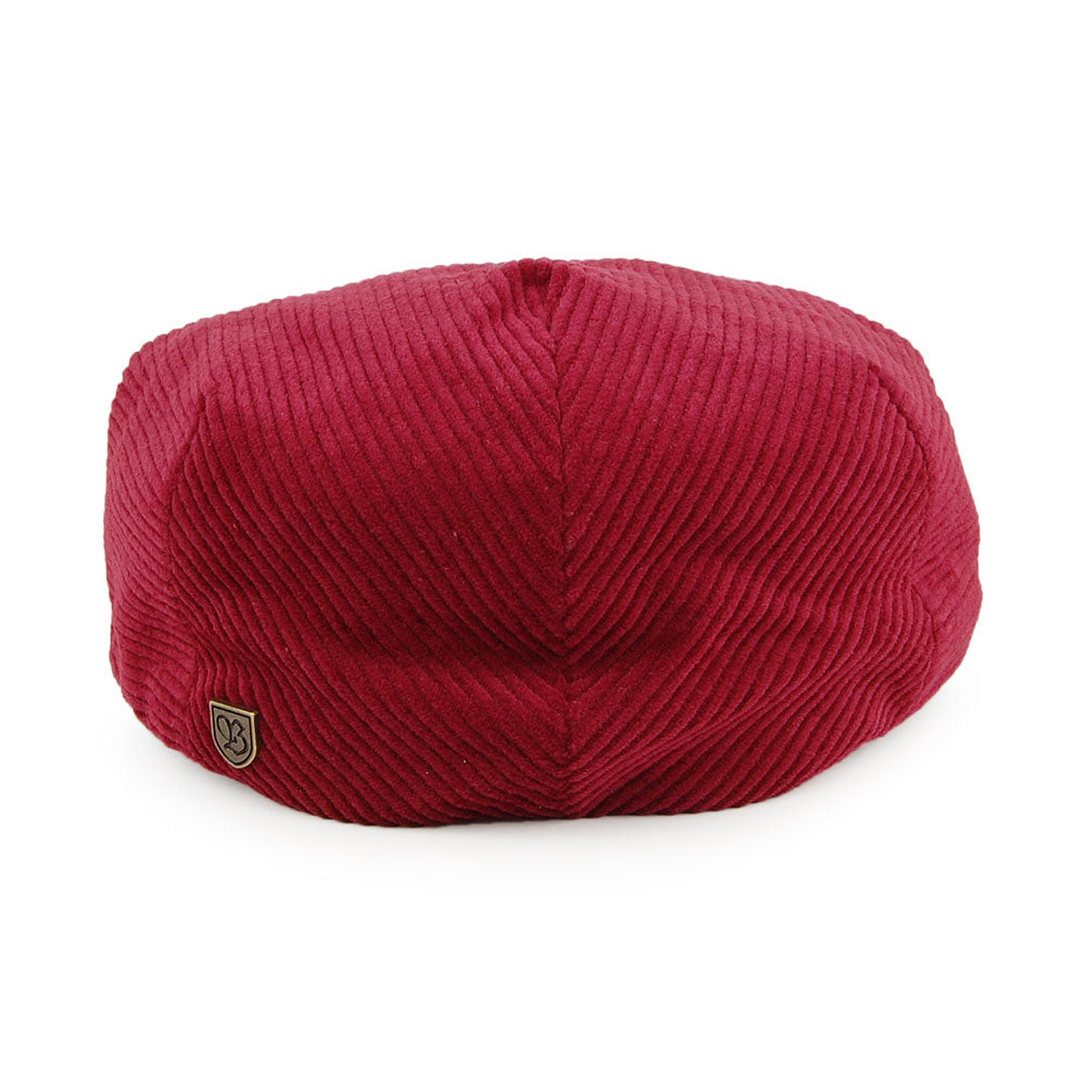 Casquette Plate en Velours Côtelé Hooligan cardinal BRIXTON