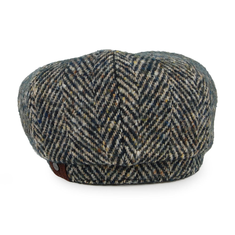 Casquette Gavroche en Laine à Chevrons Hatteras émeraude STETSON