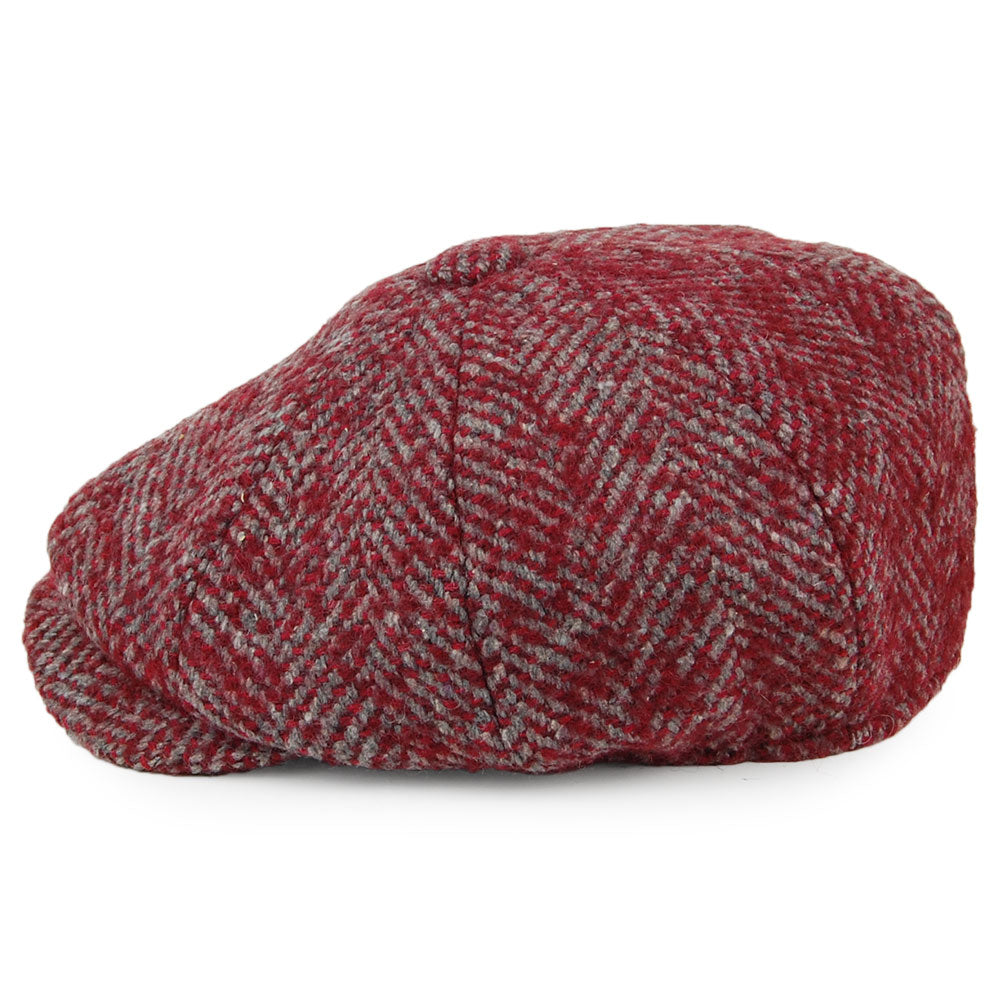 Casquette Gavroche en Laine Épaisse à Chevrons rouge-multi DENTON