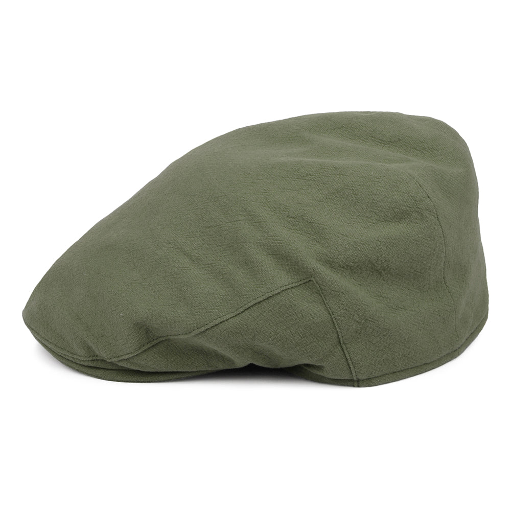 Casquette Plate en Lin Épais Skye Balmoral khaki CHRISTYS