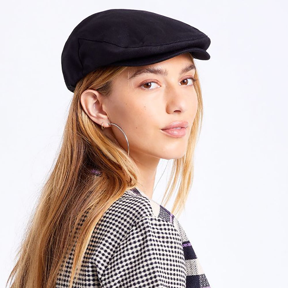 Casquette Plate à Chevrons Hooligan noir BRIXTON