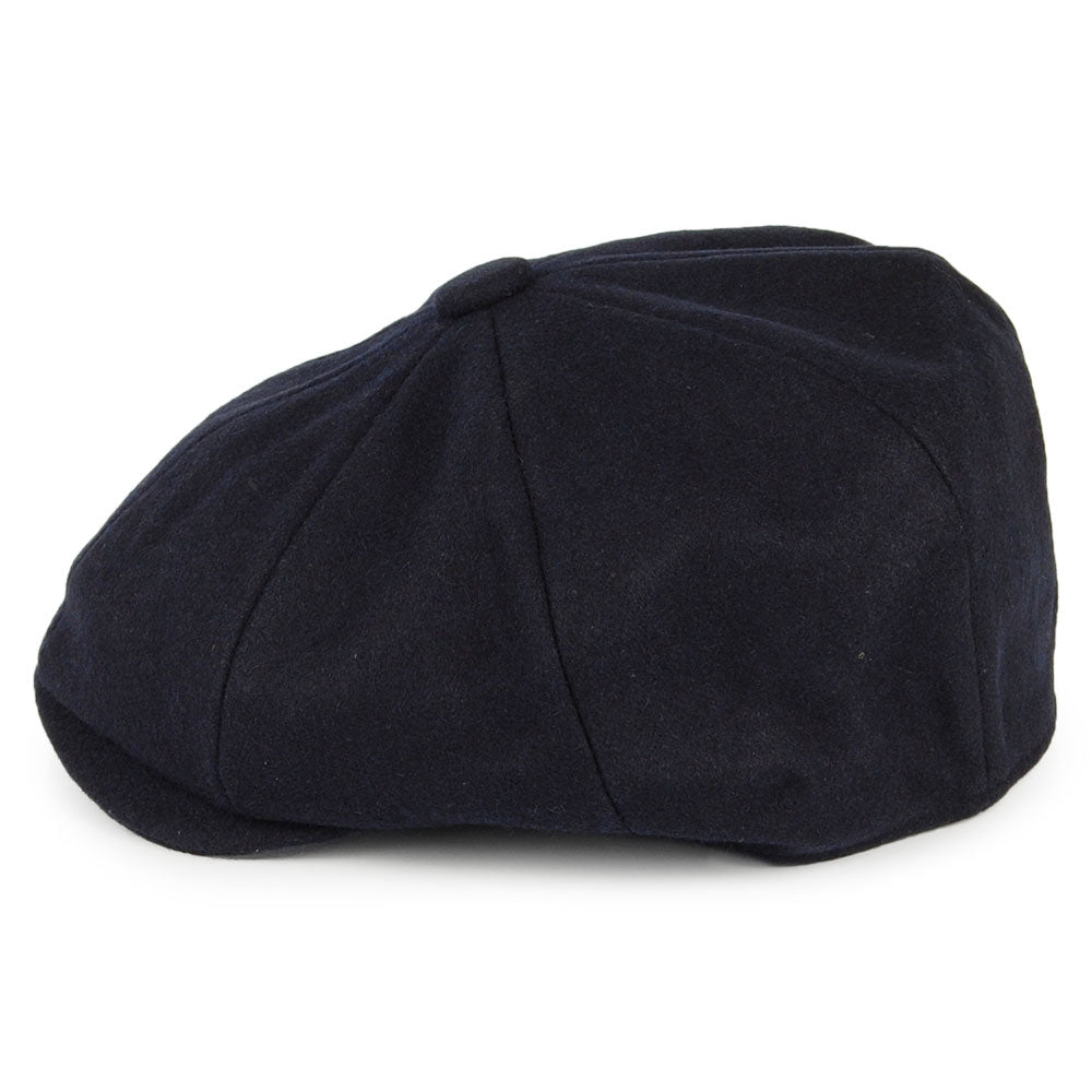 Casquette Gavroche en Laine Melton bleu marine CHRISTYS