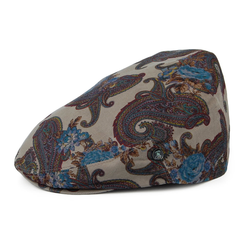 Casquette Plate Paisley beige sable CITY SPORT