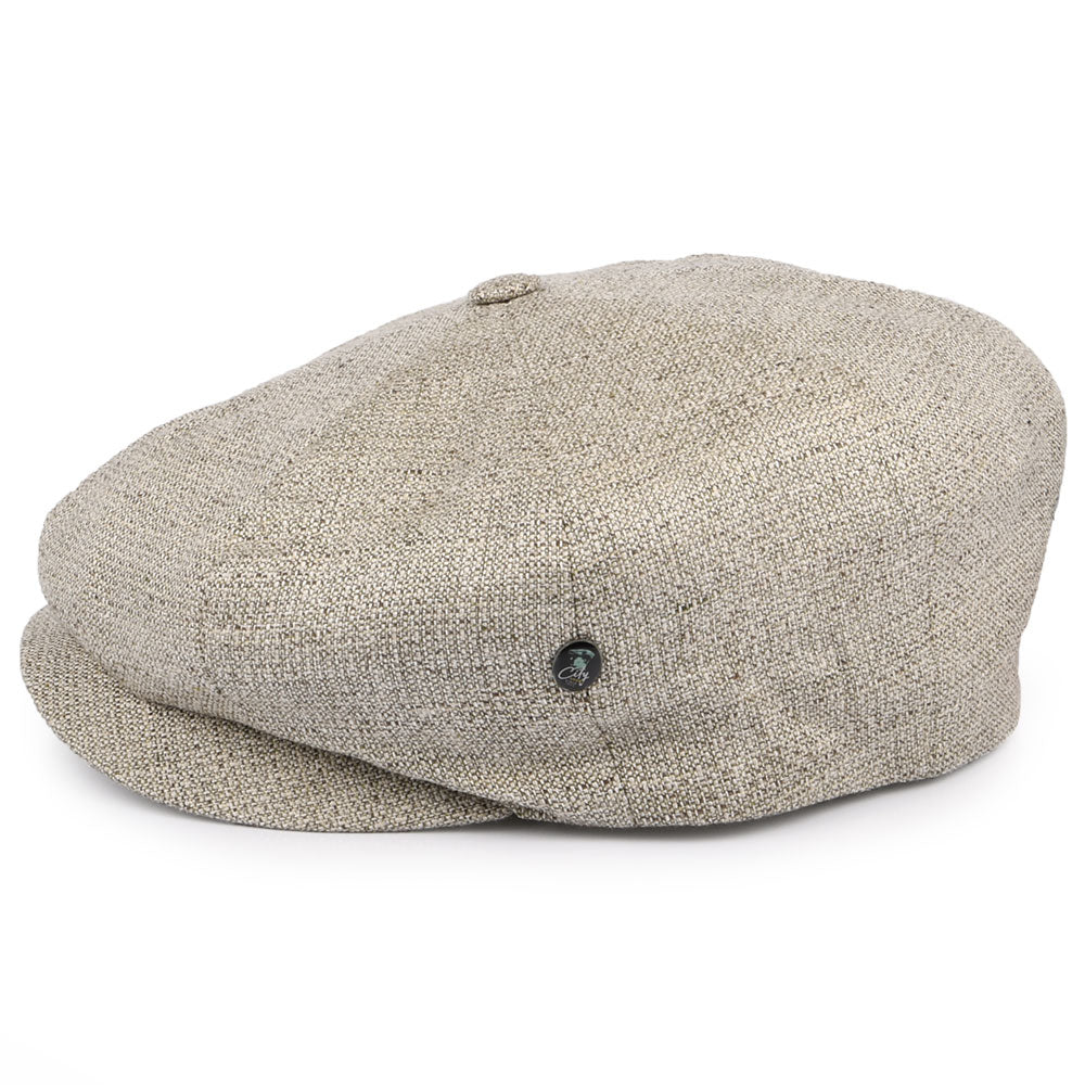 Casquette Gavroche en Lin Mélangé beige sable CITY SPORT