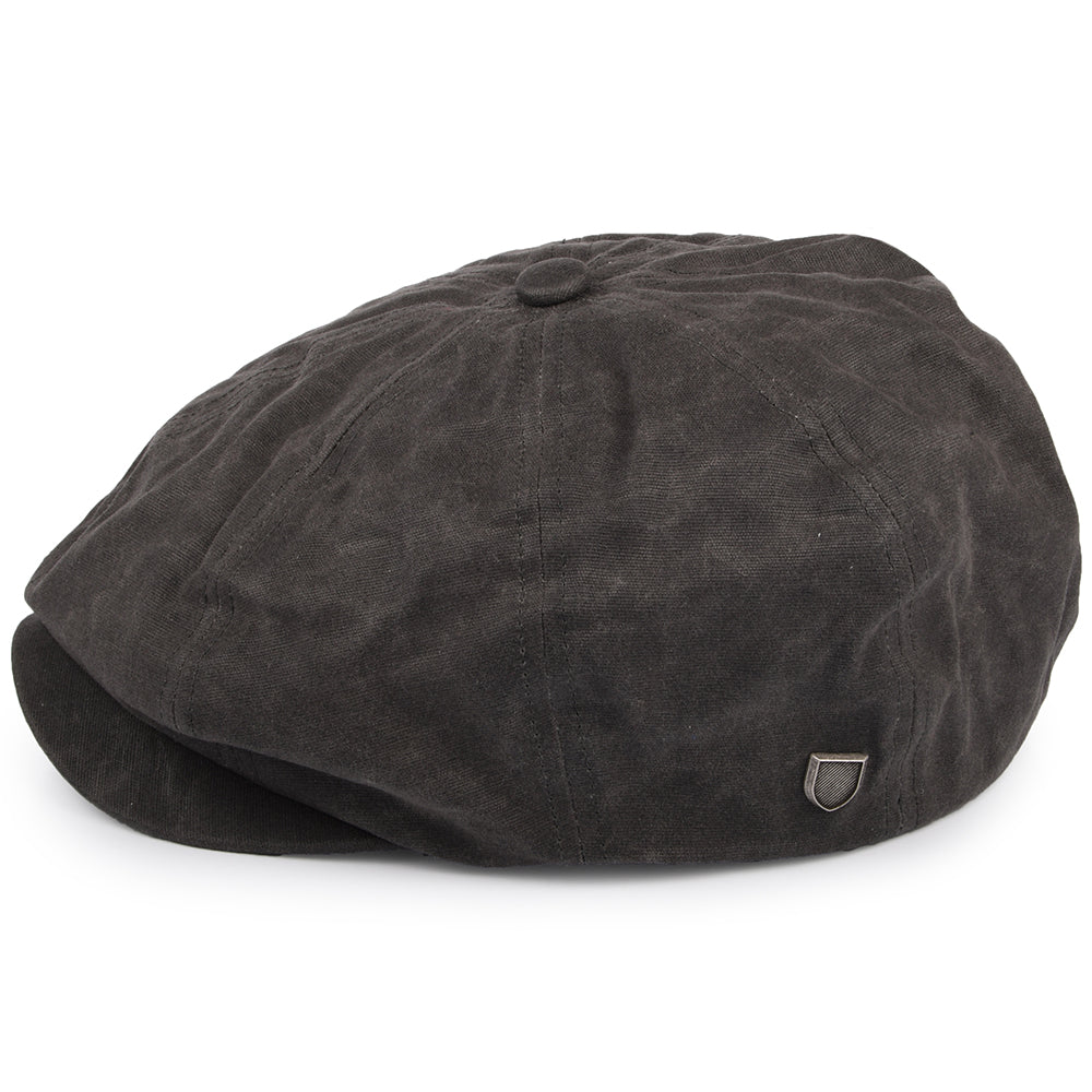Casquette Gavroche en Toile Cirée Brood gris BRIXTON