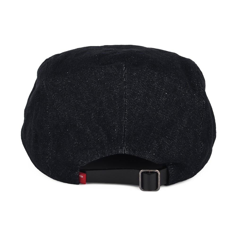 Casquette Plate en Jean avec Étiquette Vierge Driver bleu foncé LEVI'S