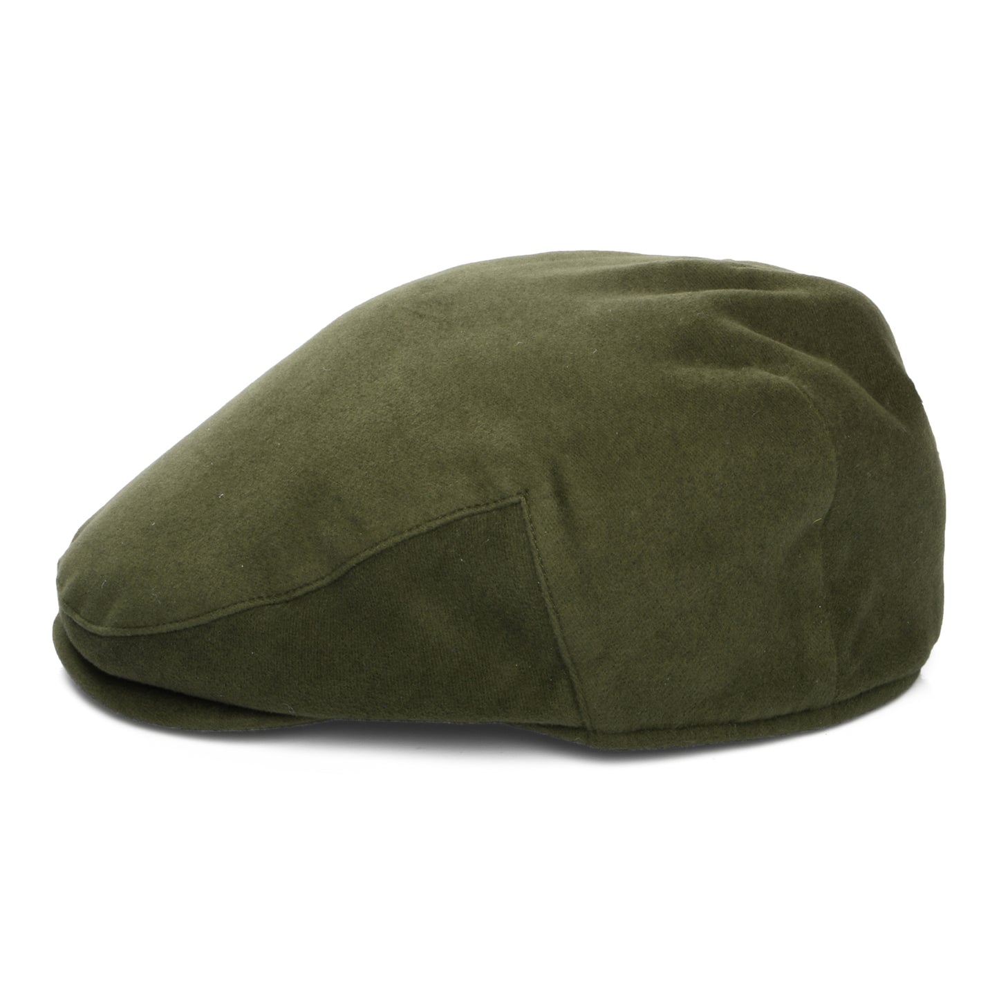 Casquette Plate en Moleskine Imperméable olive FAILSWORTH