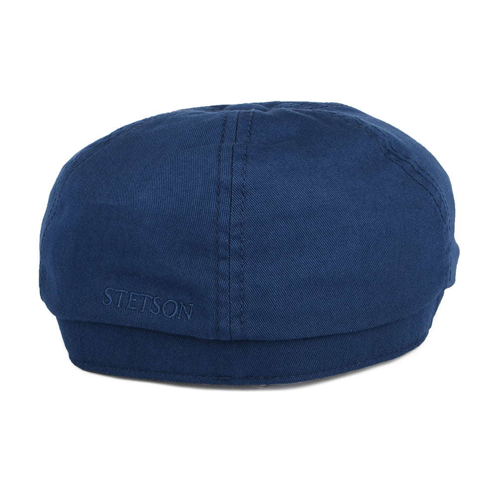 Casquette Gavroche en Coton Sergé bleu marine STETSON