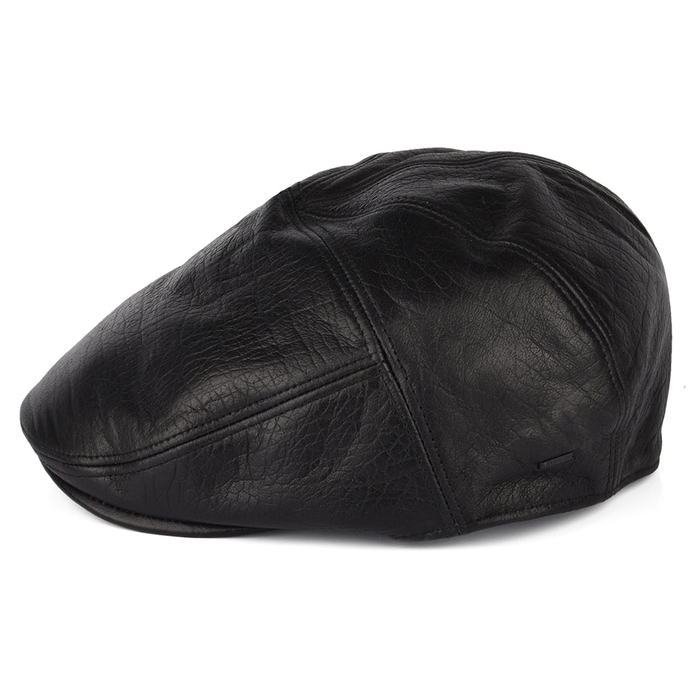 Casquette Plate en Cuir Reffell noir BAILEY