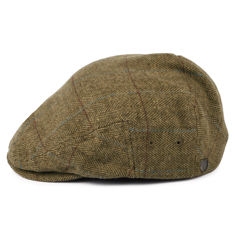 Casquette Plate Légère à Carreaux et Chevrons Hooligan marron-marron clair BRIXTON