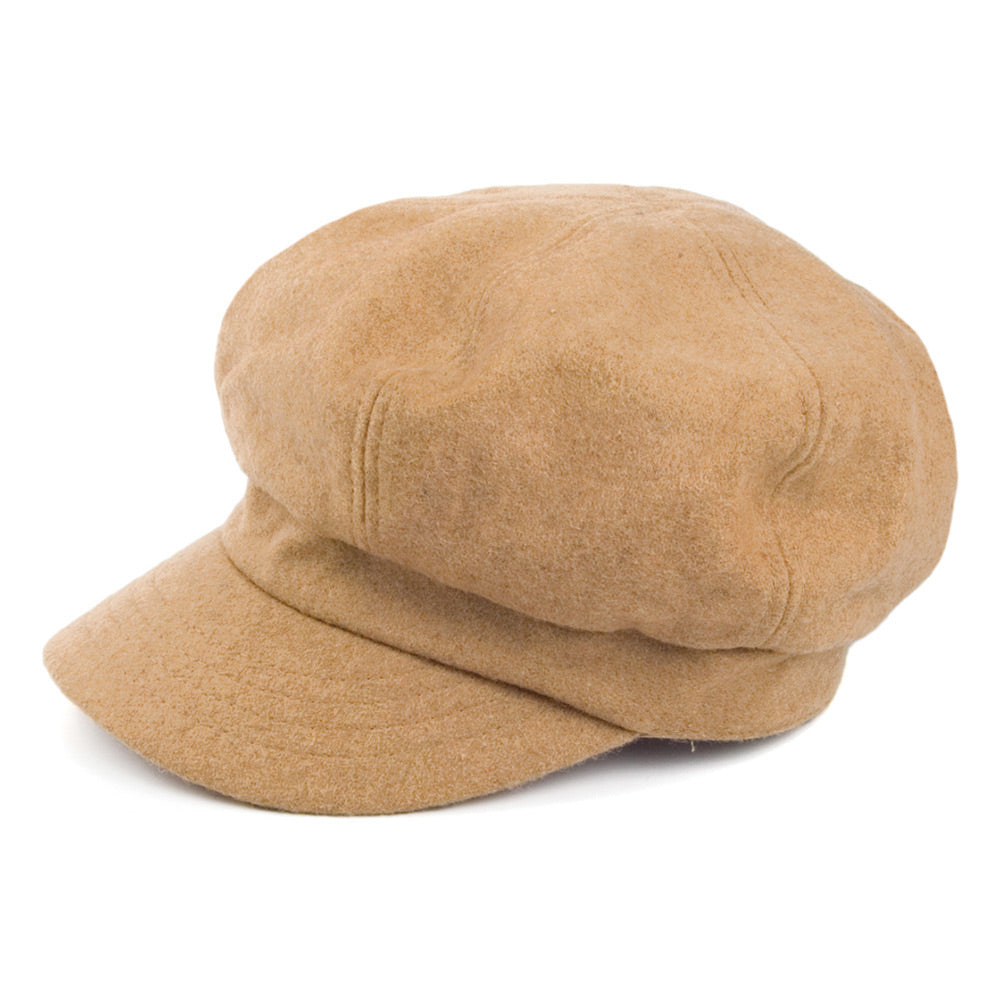 Casquette Gavroche Boy Meets Girl camel BETMAR