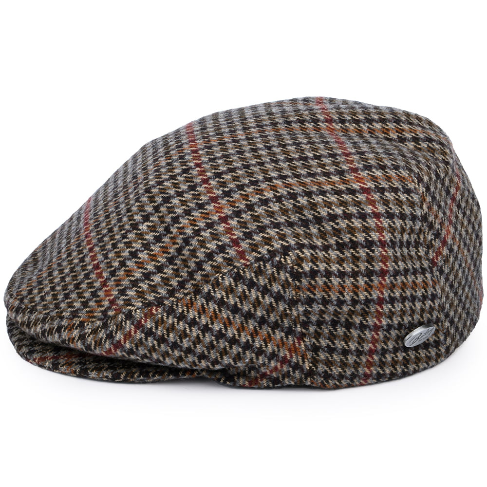 Casquette Plate en Tweed Lord noir BAILEY
