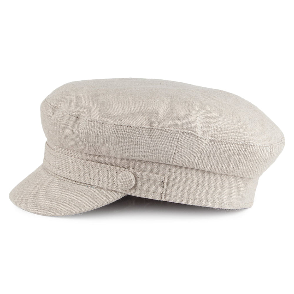 Casquette de Marin en Lin Irlandais Mariner naturel FAILSWORTH