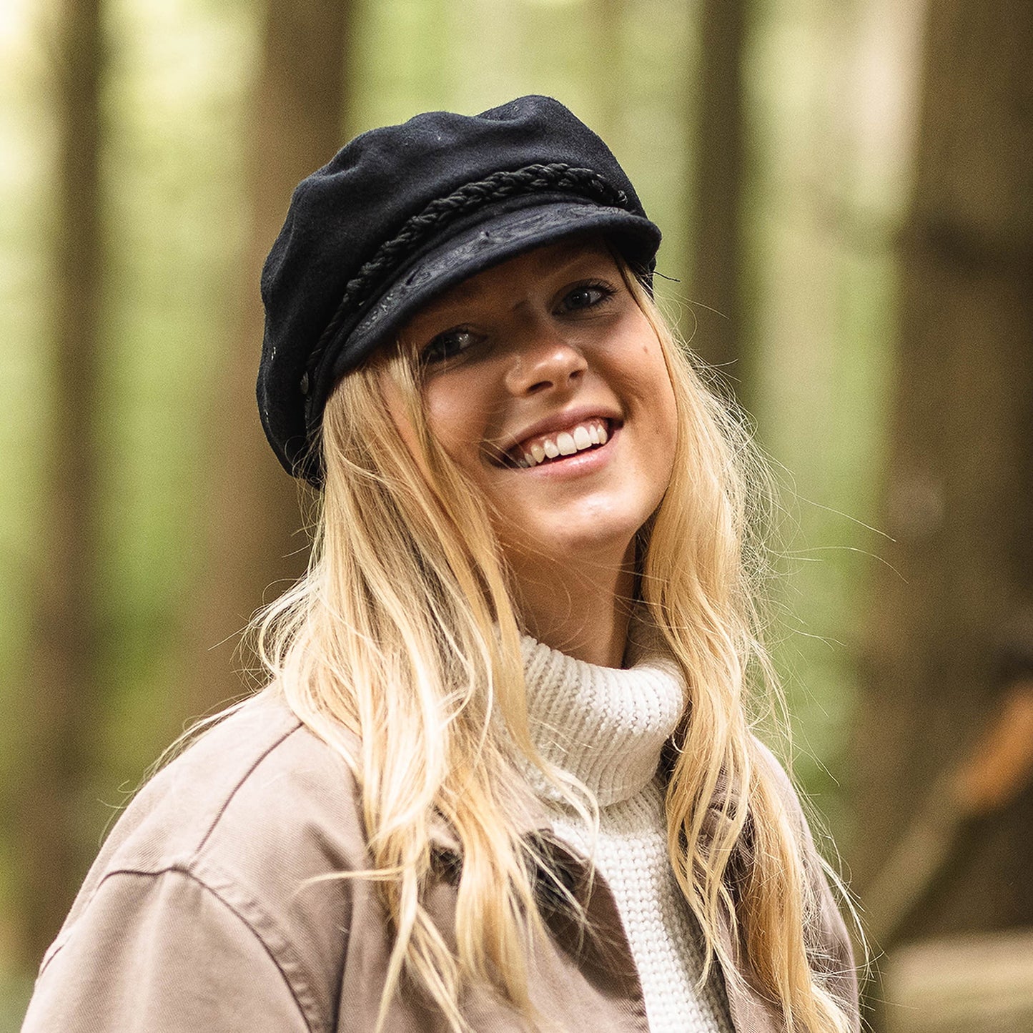 Casquette de Marin en Laine Classic noir JAXON & JAMES