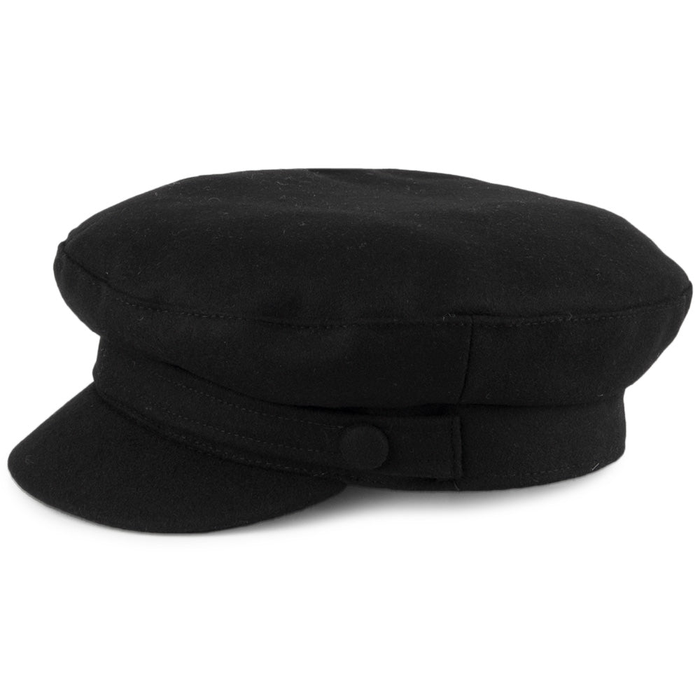 Casquette de Marin en Melton Mariner noir FAILSWORTH