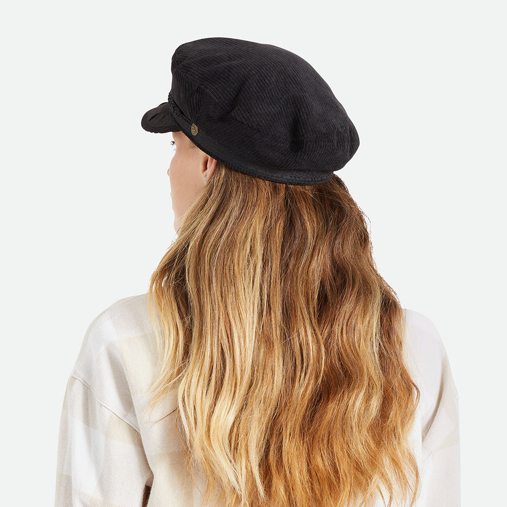 Casquette de Marin en Velours Côtelé Reserve noir BRIXTON