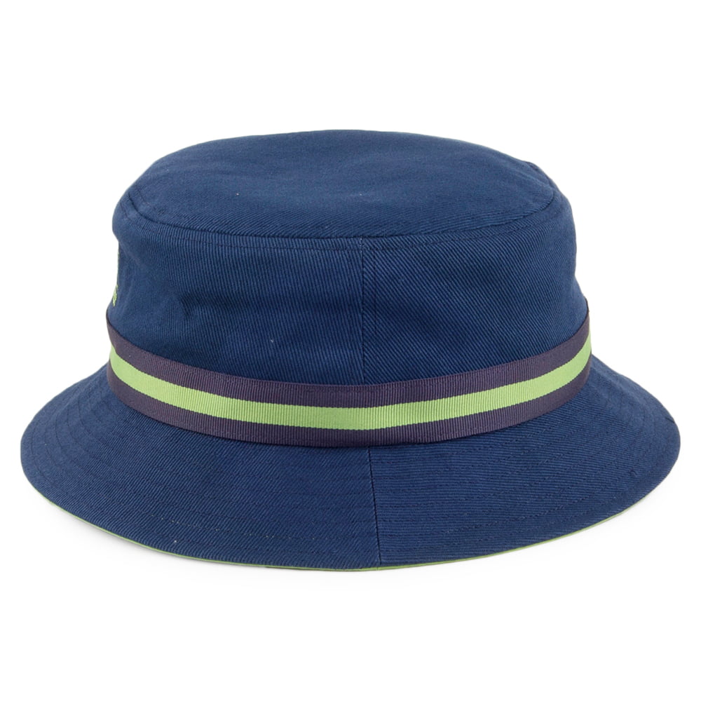 Chapeau Bob Stripe Lahinch bleu marine KANGOL