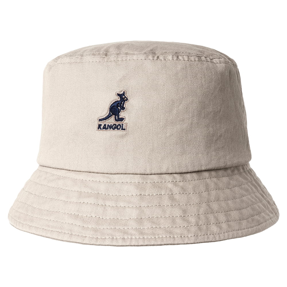 Chapeau Bob en Coton Délavé khaki KANGOL