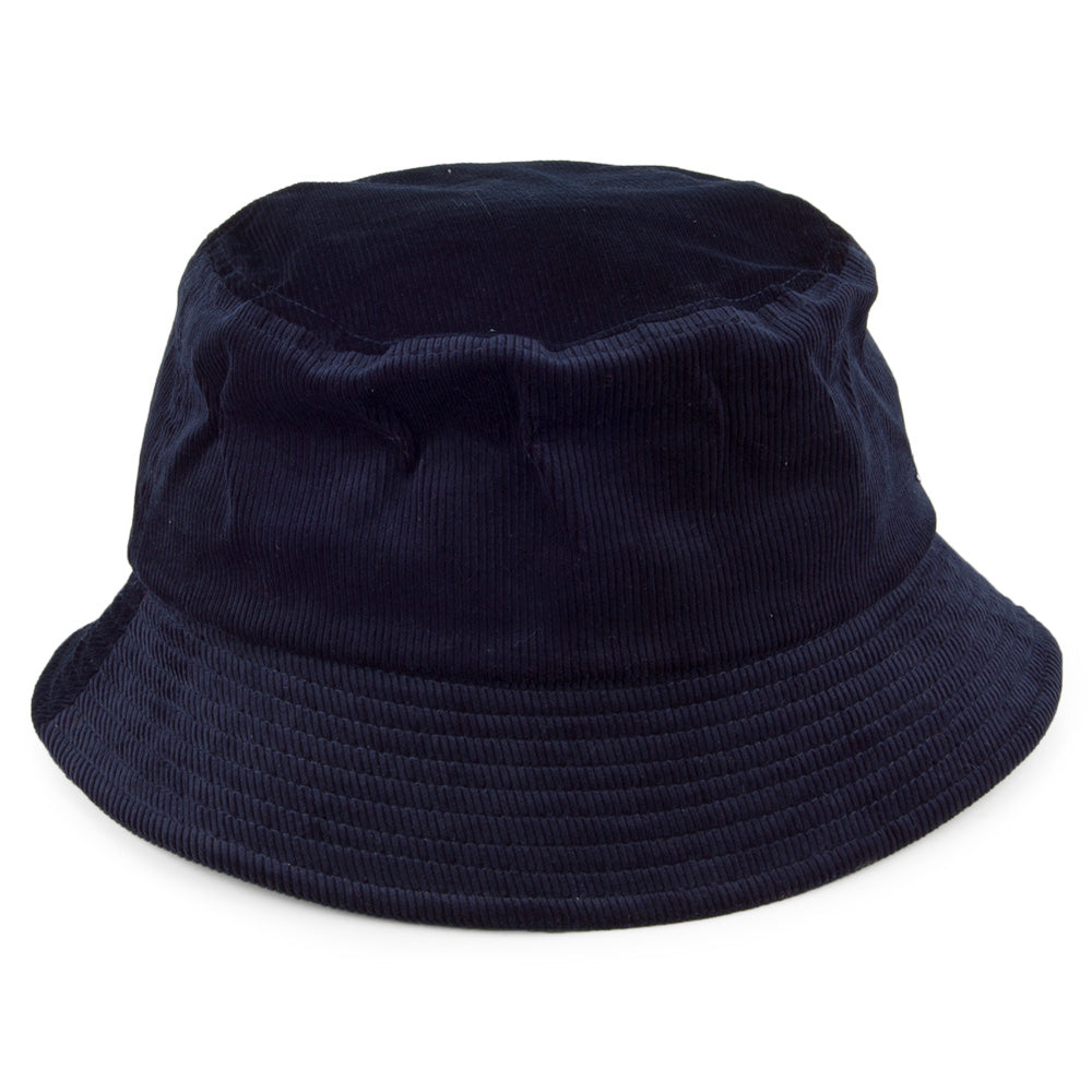 Chapeau Bob en Velours Côtelé bleu marine KANGOL