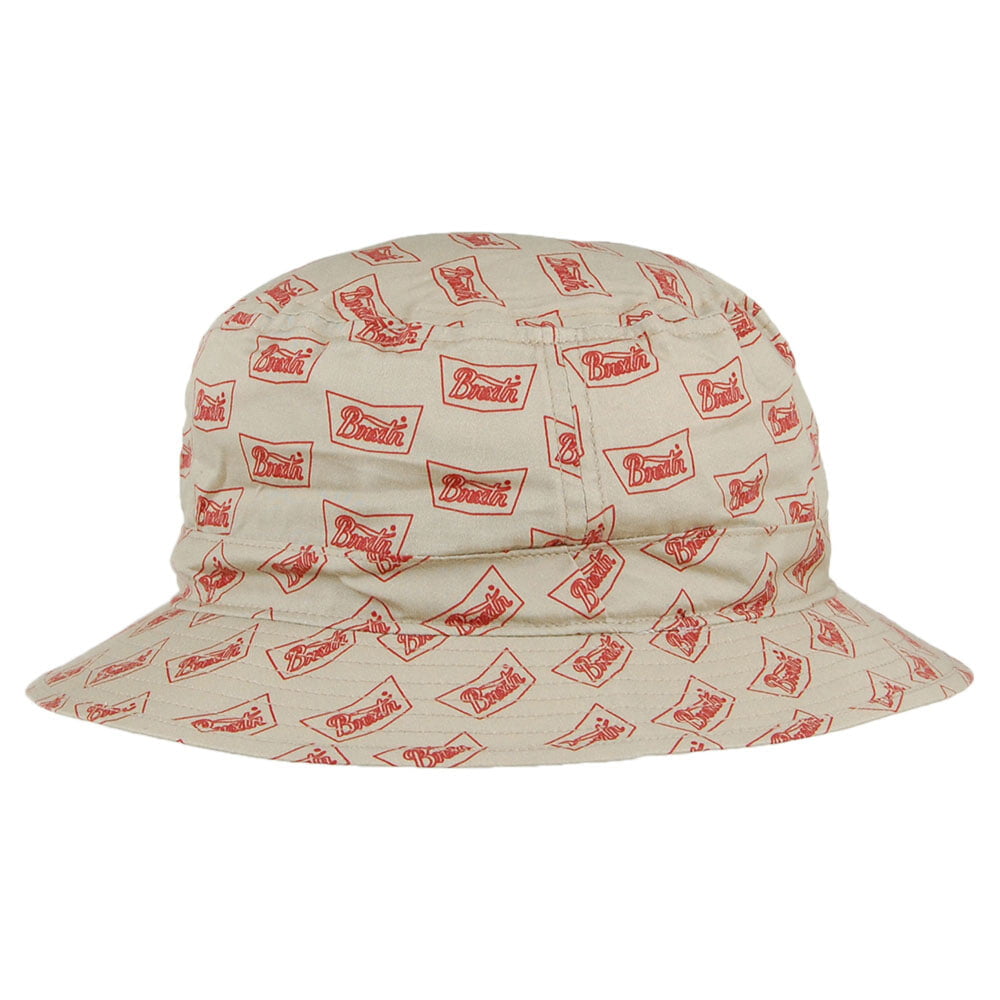 Chapeau Bob en Coton Stith crème-cardinal BRIXTON