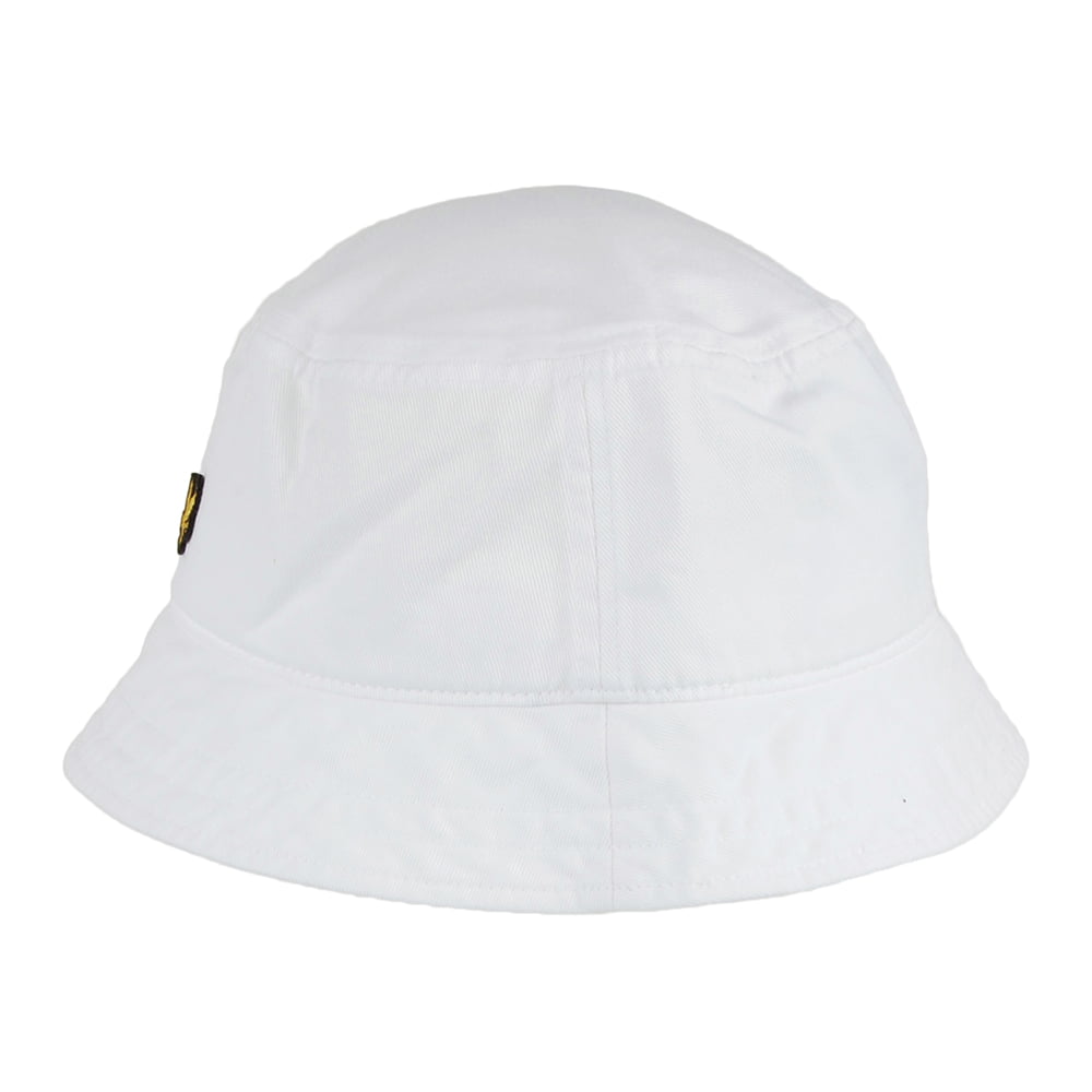 Chapeau Bob en Coton Sergé blanc LYLE & SCOTT