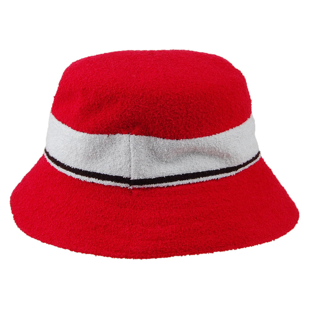 Chapeau Bob à Rayure Bermuda écarlate KANGOL