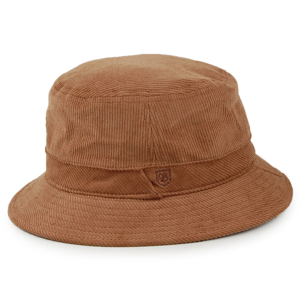 Chapeau Bob en Velours Côtelé B-Shield camel BRIXTON