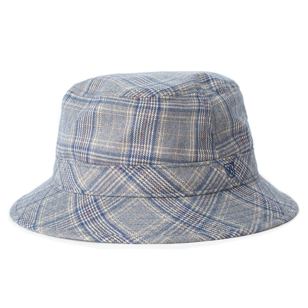 Chapeau Bob à Carreaux B-Shield gris-bleu BRIXTON