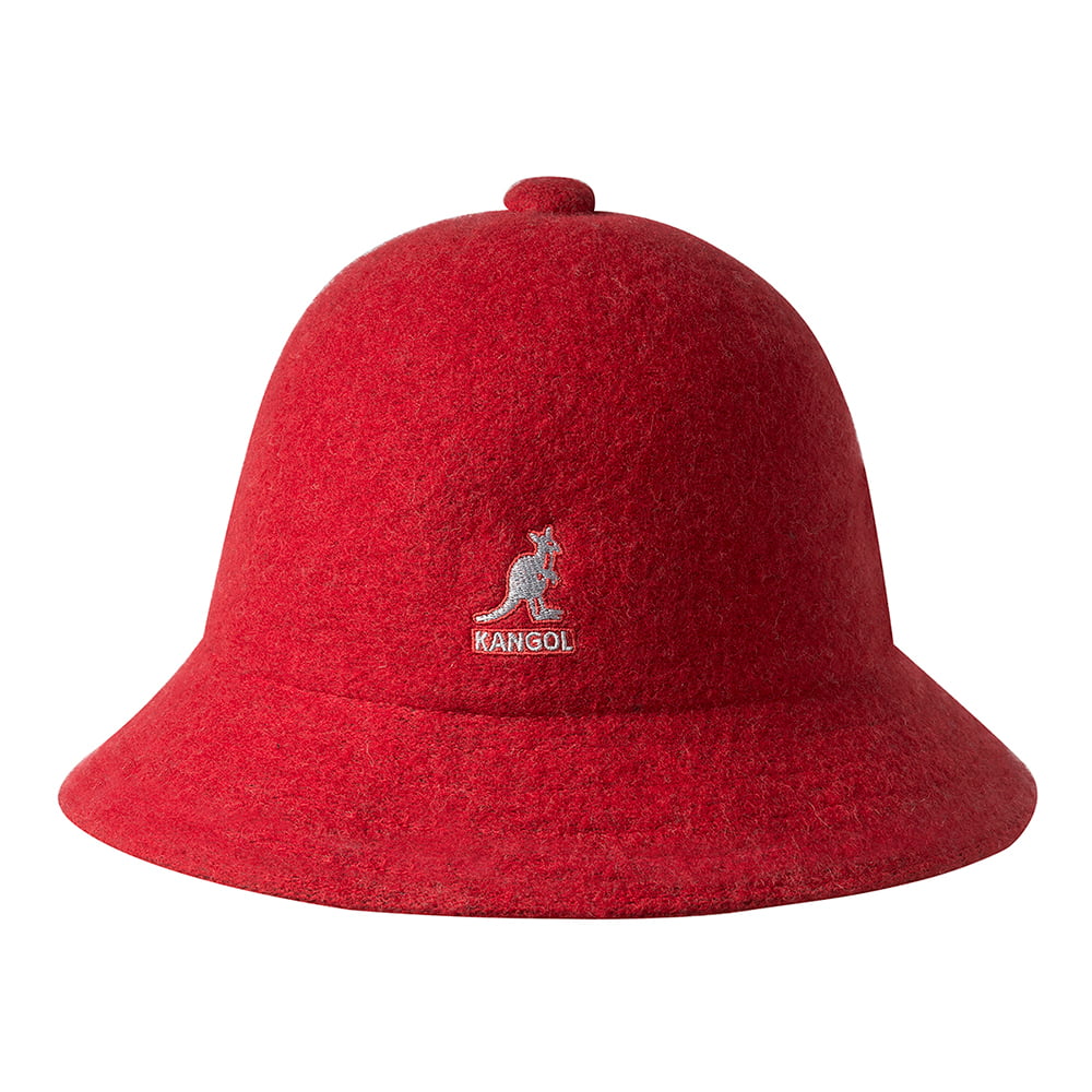 Chapeau Bob en Laine Casual rouge KANGOL