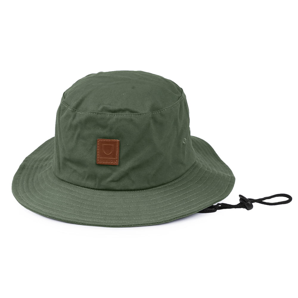 Chapeau Bob Alpha en Toile de Coton olive BRIXTON
