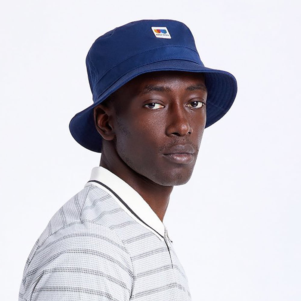 Chapeau Bob en Coton Sergé Pliable Alton bleu BRIXTON