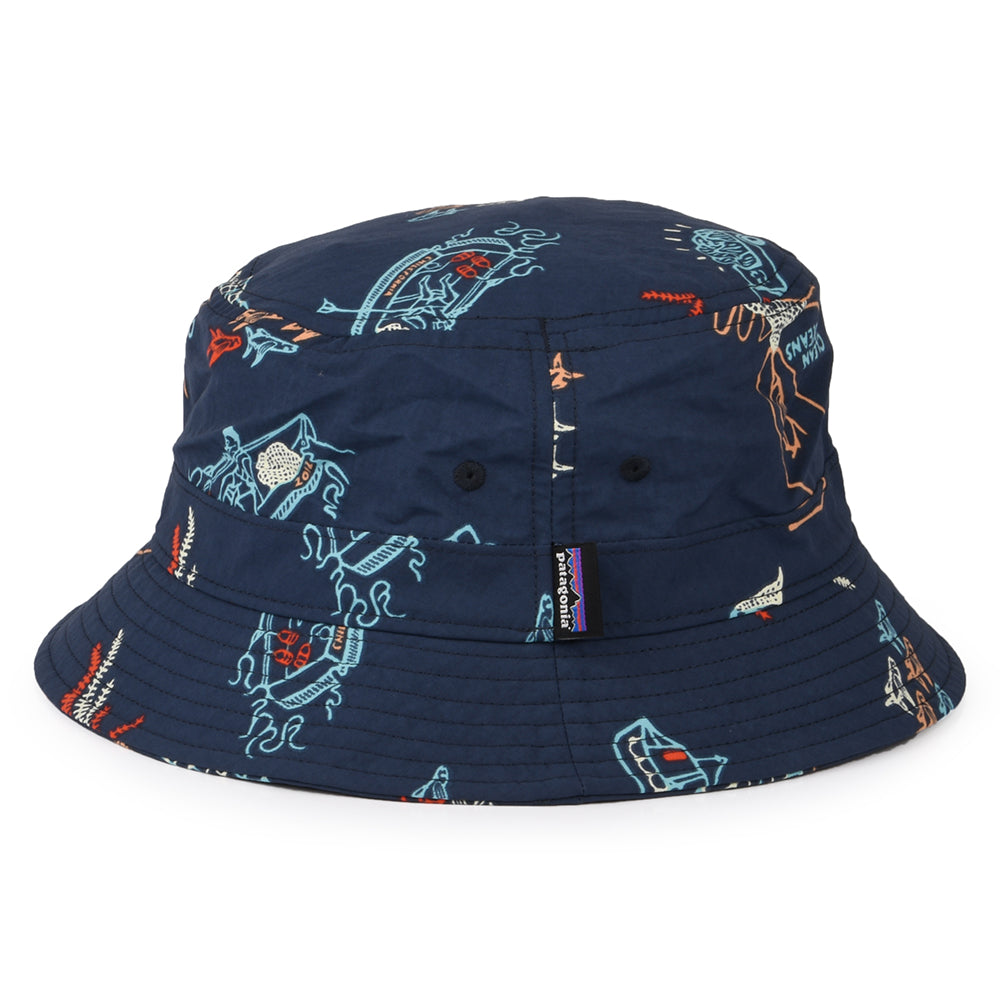 Chapeau Bob Wavefarer bleu-multi PATAGONIA