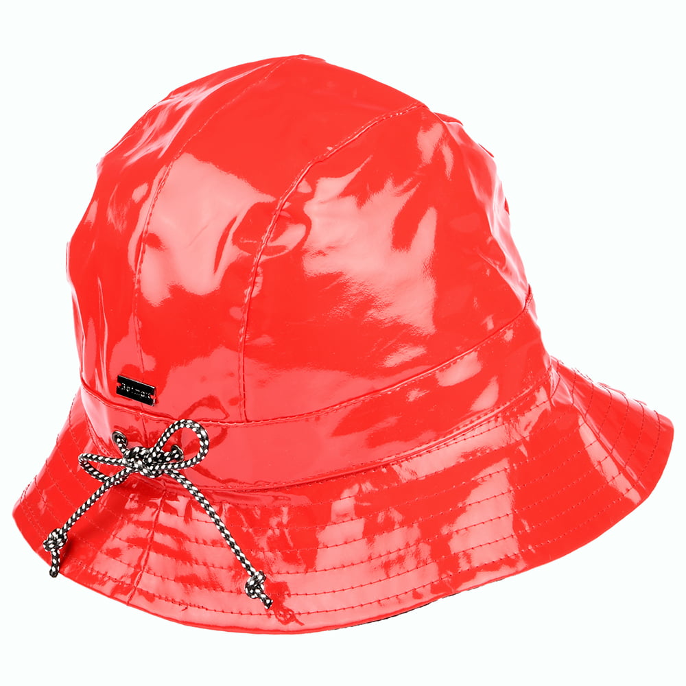 Chapeau Bob en Vinyle Rachel écarlate BETMAR