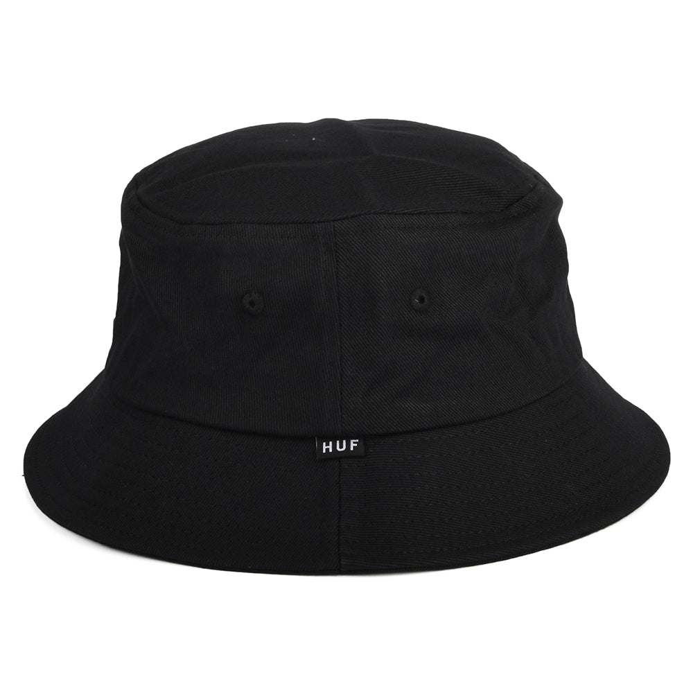 Chapeau Bob Coton Essentials Triple Triangle noir HUF