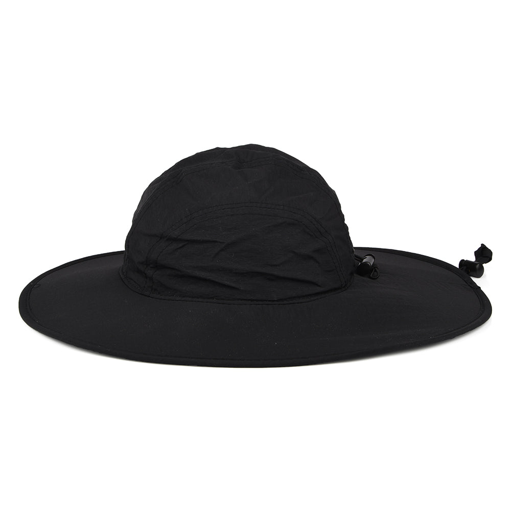 Chapeau Bob Boonie à Bord Large en Nylon Florenzia noir SCALA