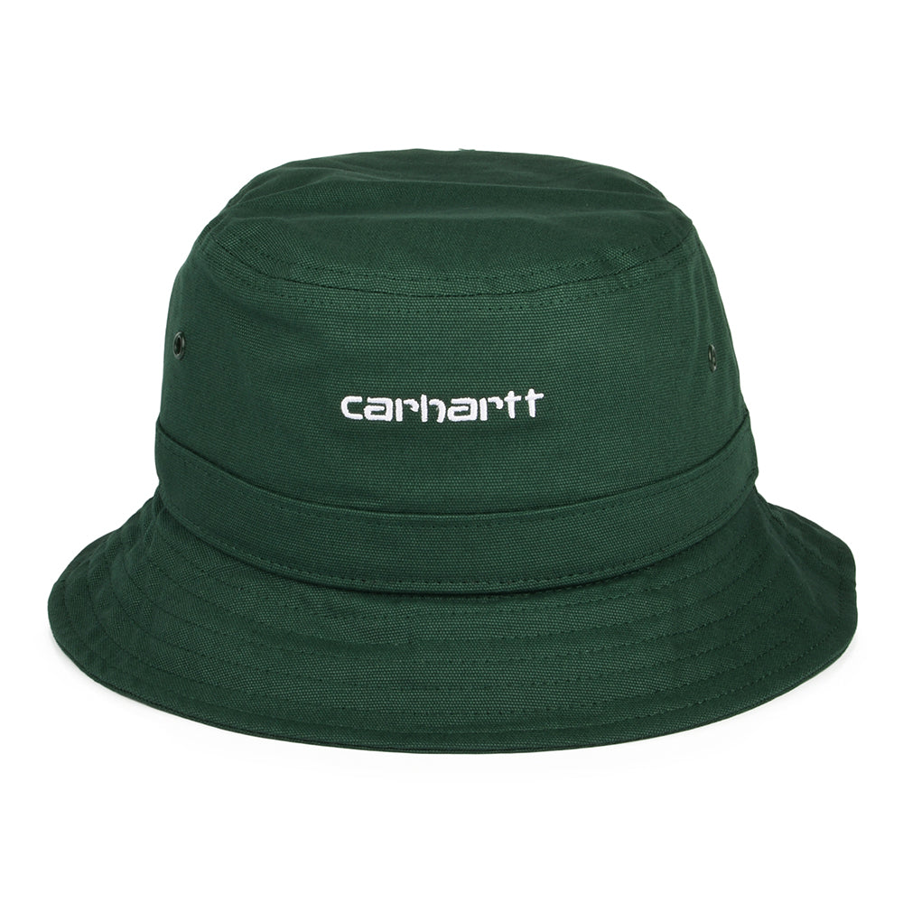 Chapeau Bob en Toile de Coton Script forêt CARHARTT WIP